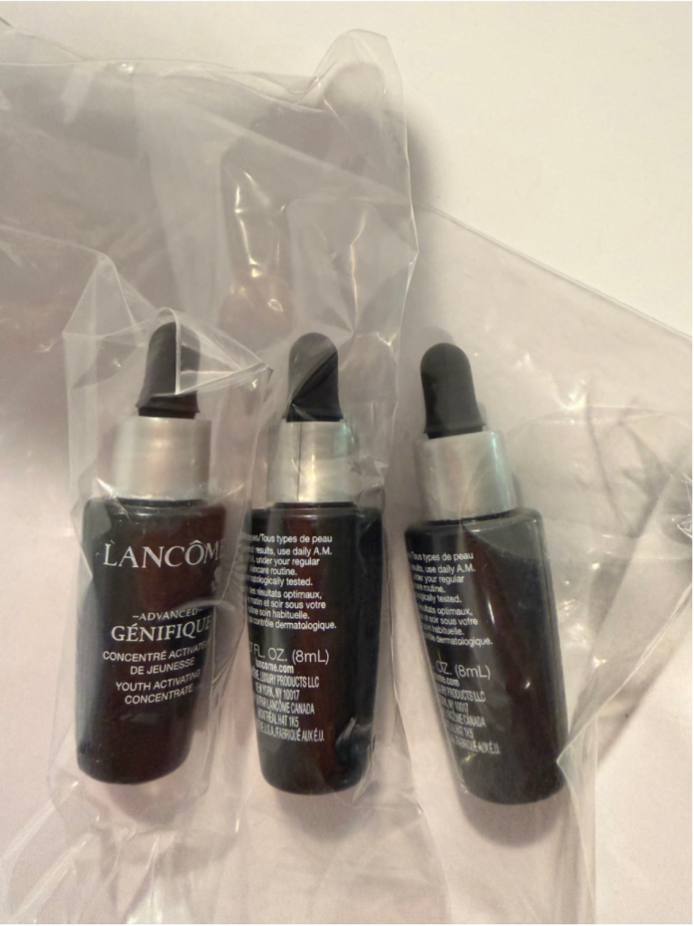 3 pcs NEW Lancome Advanced Génifique Concentre 8 ml/0.27 oz